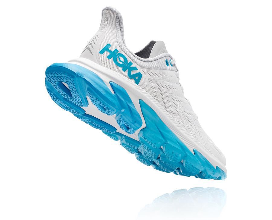 Tenis Hoka One One Hombre Blancos/Azules - Clifton Edge - ECTH43568